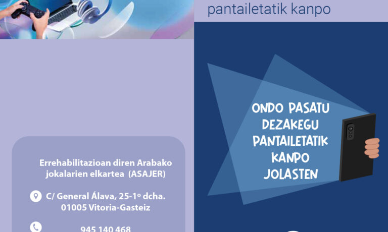 Aisia osasungarria pantailetatik kanpo